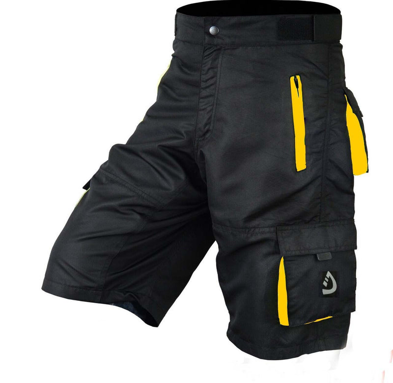 MTB Shorts Men's Cycling Off Road Team Racing Baggy Bicycle Padded Liner Shorts