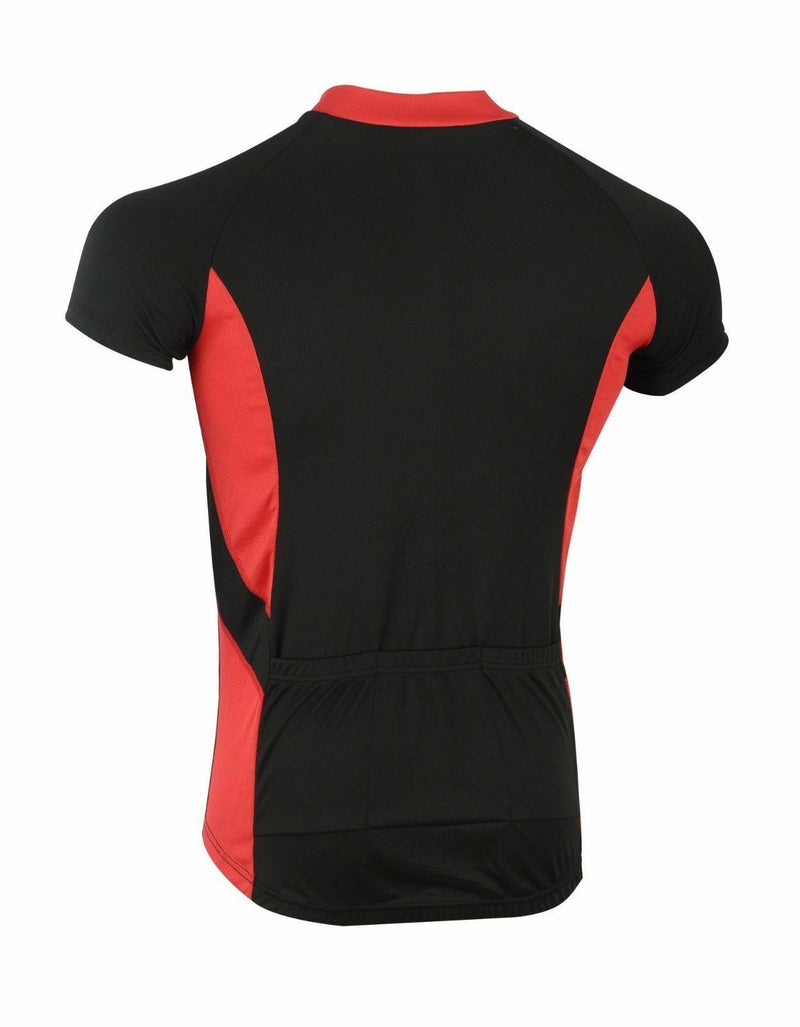 Mens Cycling Jersey Short Sleeves Black/Red