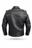 Mens Leather Jacket Genuine Cowhide Premium Quality Motorcycle Coat Fashion Motorbike Jacket