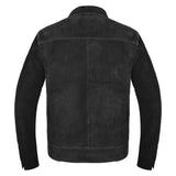 Deckra Premium Suede Leather Jacket Men Vintage Cowskin Leather Multi Pockets Casual Trucker Collared Coat Winter