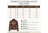 Women's Brown Cowhide Leather Harrington Jacket – Classic Zip-Up Casual Leather Coat