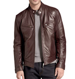 Mens Leather Jacket Brown