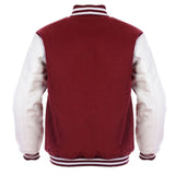 Men's Varsity Jacket Genuine Leather Sleeve and Wool Blend Letterman Boys College Varsity Jackets