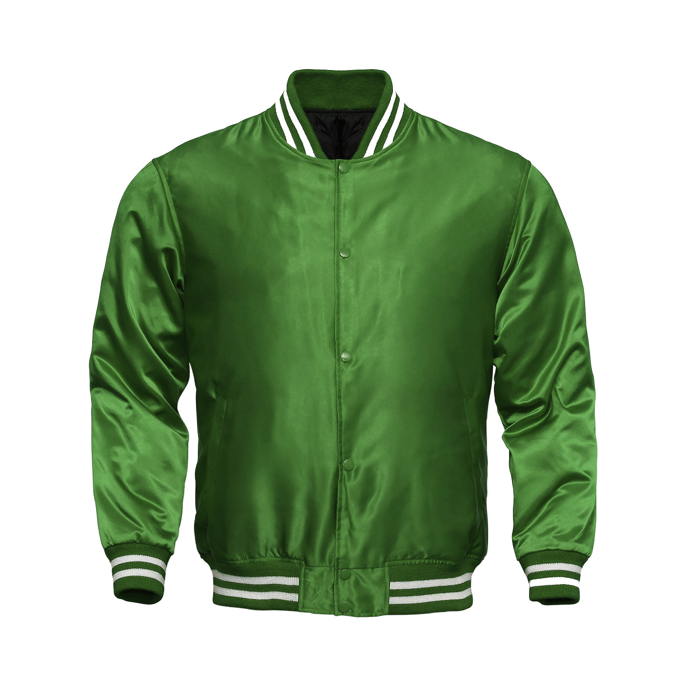 green satin jacket