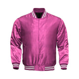 Women Satin Jacket All Pink