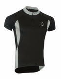 Mens Cycling Jersey Short Sleeves Black/Grey
