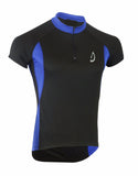 Mens Cycling Jersey Short Sleeves Black/Blue