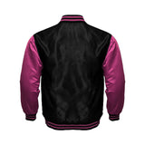 Mens Satin Jacket Black/Pink