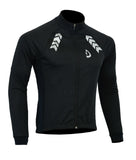 Men Cycling Jacket Long Sleeve Softshell Winter Thermal Fleece Activewear Jacket