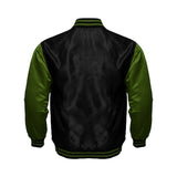 Women Satin Jacket Black/Green